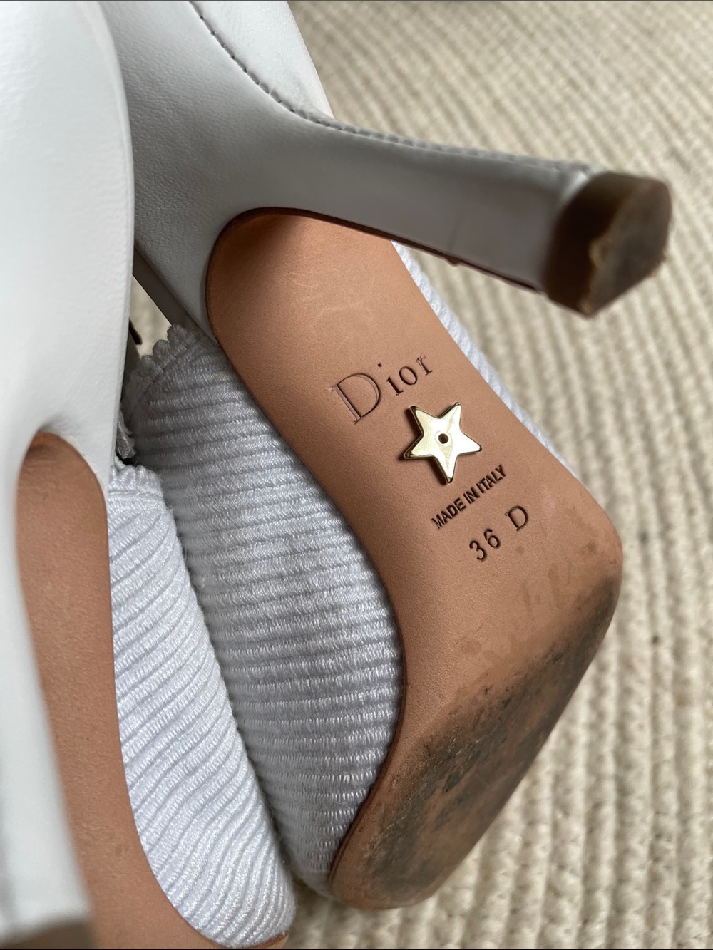 DIOR J'Adior Slingback Pump white Christian DIOR - Picture 6 of 11
